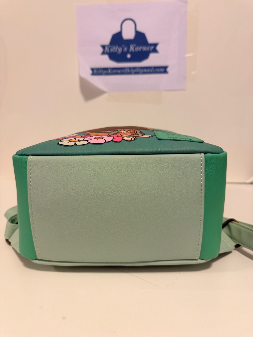 NWT Disney Loungefly Fox and the Hound Backpack - Mint Green - Picture 8 of 9